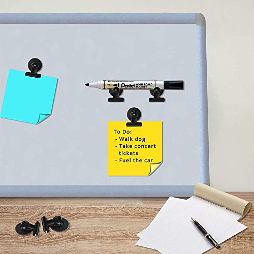 Wukong Strong Refrigerator Magnet Hook Clips with Neodymium Magnet, Magnetic Memo Note Clip Metal Clip Fridge Magnets Kitchen Magnets Calendar Magnets for Kitchen Office School Home Use, 12 Piece - Thumbnail 7