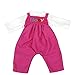 Mingao 16 Inches High Simulation Baby Doll's Clothes Rompers Suit Rose