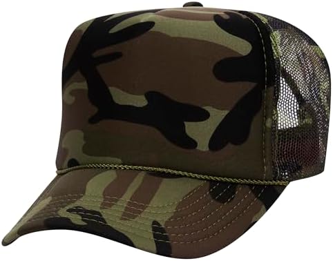 NIS Men's Summer Mesh Trucker Adjustable Cap Camouflage (Brown