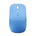 TopCase USB Optical Wireless Mouse for Macbook (pro , air) and All Laptop + TopCase Mouse Pad (Blue)