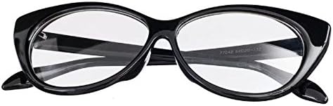 JCERKI Ladies' Vintage Cat Eye Computer Reading Glasses +4.50 Strengths Readers-Anti-Reflective,Anti-Glare,Clear Lens,Uv Protection