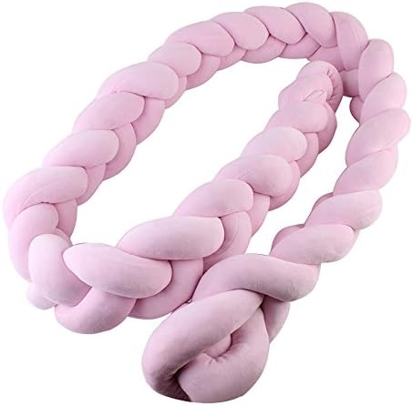 dfnbrhg 【4 sizes,4 colors】 Braided Crib Bumper Knot Pillow Knot Cushion Cradle Bumper Nursery Decor Crib Bedding Newborn Gift Decorative Pillow Cot Bumper by