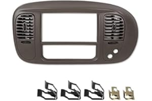 PIT66 Center Dash Panel Bezel Compatible with 1997-2003 Ford F150 Expedition Brown Dashboard Cover