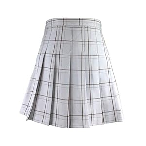 Hoerev Vrouwen Meisjes Korte Hoge Taille Geplooide Skater Tennis School Rok