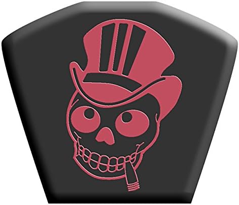 Gnarly Knobs GBZ300 Gibson Style Black Sleeve with Red Skull for Tuning Pegs