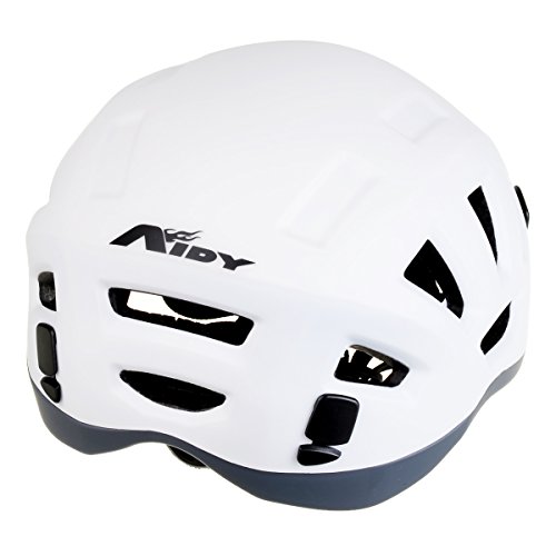 Outdoor Helmet Multifunctional Adjustable Helmet for Mountain Recreational Cycling Rock Climbing - White