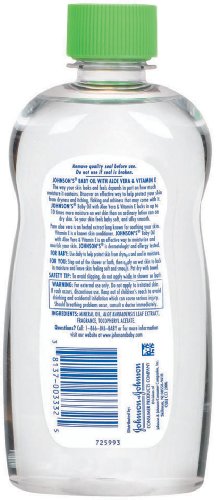 Johnson's Baby Oil, Aloe Vera and Vitamin E, 14 Fl Oz