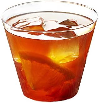 Toasted Drinkware Premium Hard Plastic Clear 9 oz Old Fashioned Tumblers, 200 Count