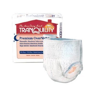 Principle 21153101 Absorbent Underwear Tranquility Premium Overnight Pull On Medium Disposable Maximum Absorbency 2115 Box Of 18