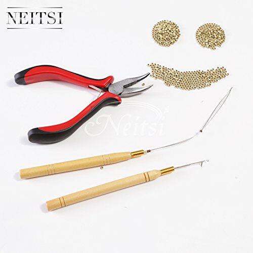 Neitsi stick hair extension remove pliers + pulling hoo…