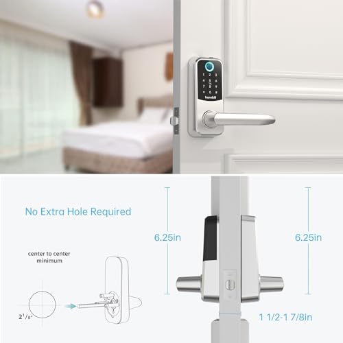 Hornbill Smart Keyless Entry Deadbolt - Bluetooth Touchscreen Door Lock With Auto-Lock & App Control