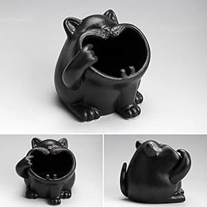 MELAG Asbak 2 STKS Gepersonaliseerde Grote Gezicht Kat Asbak Leuke Keramiek Asbak Decoratie Thuis Cartoon Dier Sigaret…