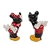 Westland Giftware Mickey InspEARations Kissing Mickey and Minnie 4-1/4-Inch Magnetic Salt and Pepper Shakers