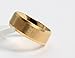 UOKOHO 8mm Mens Wedding Band Ring Matte Finish Beveled Polished Edge Comfort Fit