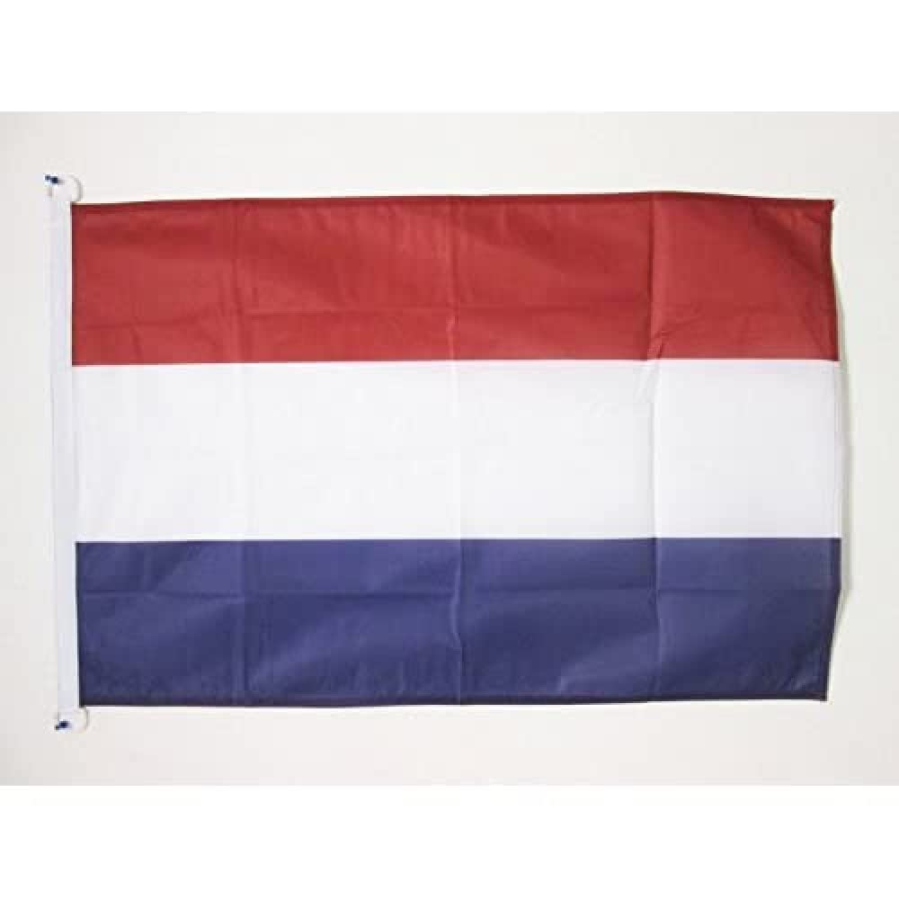 AZ FLAG - Netherlands Flag - 2x3 Ft - For Outdoor - Dutch Banner Knitted Polyester with Two Plastic Rings - Fade Resistant - Vivid Colors - 2' x 3' Feet - 90x60 Cm