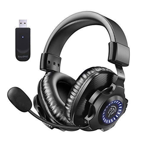 ایگرد | قیمت و خرید EasySMX 2.4G Wireless Gaming Headset PS5/PS4/PC V07W  Gaming Headphones with Detachable Noise Cancellation Microphone, RGB  Lighting, Over-Ear Memory Foam Computer Headset with 7.1 Surround Deep Bass