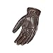 Joe Rocket Cafe Racer Mens Street Motorcycle Leather Gloves - Brown/Large