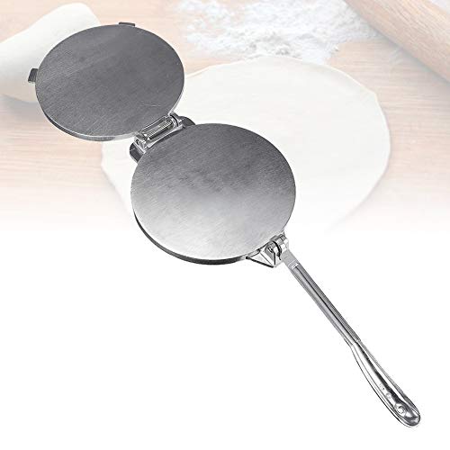 Tortilla Maker, Aluminum Tortilla Press Non-Stick Tortilla Pie Maker Foldable Tortilla Quickly Easily Makes Delicious Tortillas For Cake Breakfast(Silver) - Thumbnail 5