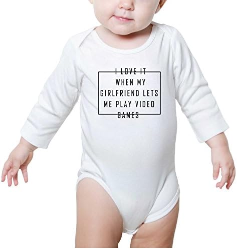DSKFJAEI77E I Love It When My Girlfriend Lets Me Play Video GamesÂ  Baby Onesies