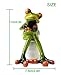 HAPTIME Frog Figurine Decor, A Frog Sitting on The Toilet Playing with his Phone, Frog Sculpture Statue, Creative Craft Resin, Great for Desk Bathroom Home Decoration (4.3 inch)