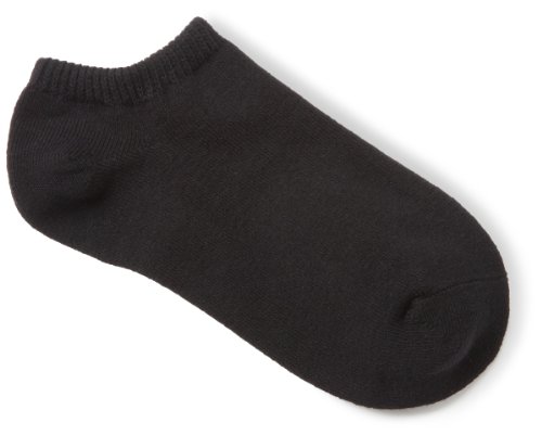 Jefferies Socks Little Boys' School Uniform Low Cut Seamless Sock  (Pack of 6), Black, 9-11