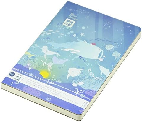 Littfun (7.3 x 4.9)Inches 160 Page Blank Paper Notebook Sketchbook Fairy Tales Cover Notebook Drawing Paper for Children Birthday Party Gift(Undersea world pattern)