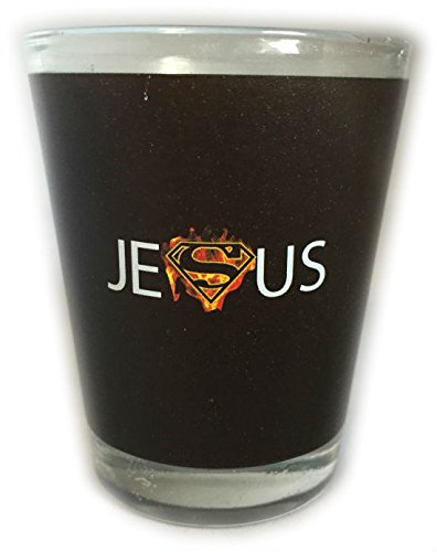 Shot Glass "Jesus" Superman Wrap around Printing