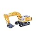 KDW 1/87 Scale Diecast Mini Crawler Excavator Construction Vehicles Models (Excavator)