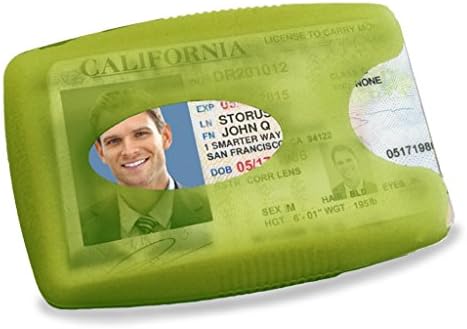 Storus Jelly Wallet-Soft and Flexible Silicone Wallet That Holds Money, Cards, IDs-Holds Up to 10 Cards and 10 Bills!-Translucent Lime Green Color-Measures 3.5" Long x 2.5" Wide x 0.5" Deep (1 piece)