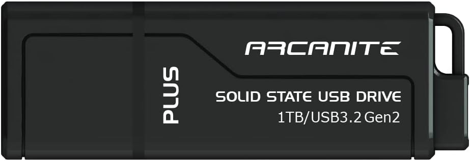 ARCANITE PLUS 1TB Portable SSD USB 3.2 Gen2 600MBs Read 500MBs Write UASP