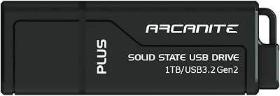 ARCANITE PLUS 1TB Portable SSD USB 3.2 Gen2 600MBs Read 500MBs Write UASP