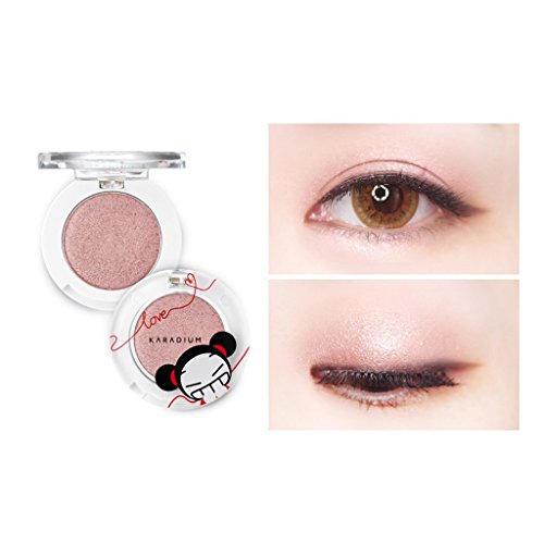 [KARADIUM] PUCCA LOVE EDITION Shine Eye Shadow 1.7g - 6 Colors / Long Lasting Moist Fitting Daily Makeup Shadow (#03 FLOWER SHINE)