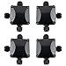 GWHOLE 4Pcs Waterproof IP66 Outdoor Electric Junction Project Box, 3-Way Outdoor Cable Connectors Outdoor/External Electrical Light Junction Box, 6mm-10.2mm
