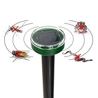 GlobalDeal Solar Power Ultrasonic Pest Repeller, Gopher Mole Snake Mouse Rodent Pest Repellent