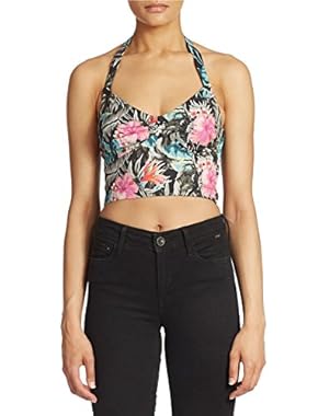 Guess Women's Sweetheart Floral Halter Top