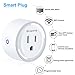 WiFi Mini Smart Plug Outlet, No Hub Required, Works with Amazon Alexa Echo and Google Assistant, Remote Control with Timing and Countdown Function, Bropang Wireless Outlet Wi-Fi Plug P1 (1 Pack)