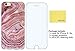 Iphone 6 Case, Iphone 6s Case, IiEXCEL Marble Pattern Soft Flexible TPU Slim Fit Cover Case and Glass Screen Protector for Iphone 6/6s (Color 5A)