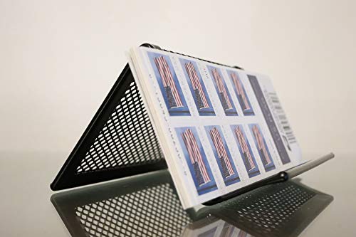 Stamps Holder with Stamps - 100 Forever Stamps, 5 Booklets of 20, with Holder for Desk.