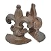 Cast Iron Fleur de Lis Bookends