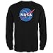 NASA Logo Black Adult Long Sleeve T-Shirt