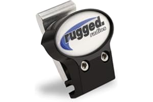 RUGGED RADIOS Rugged Install Clip Mount for Helmet Headset Speakers and Mic Boom for Racing Radios Electronics Communications - Features Clamping Design Universal Fit and Tools Included
