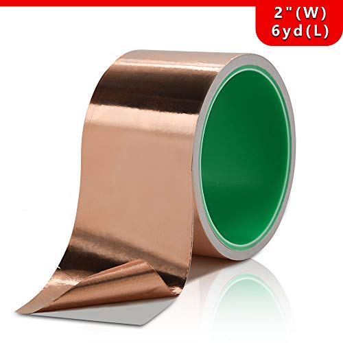 Copper Foil Tape with Conductive Adhesive, for EMI Shielding, Guitar, Soldering, Electrical Repairs, Paper Circuits, Crafts, Grounding - Thumbnail 6