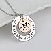 HENGSONG Plated Silver Necklace Pendant Printed Words 