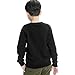 Y·J Back home Boys Cotton Crewneck Sweatshirt Kids Sweater Solid Color