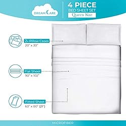 DREAMCARE Queen Sheet Set - Cooling Bed Sheets