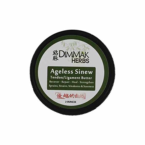 Dimmak Herbs - Ageless Sinew Butter Tendon and Ligament Balm For Pain Relief, With Pure Grapeseed Oil for a Long Lasting Luxurious Feel, with Shea, Mango and Cocoa Butter, 2 Ounces