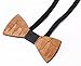 PDTXCLS Aeiniwer KOOWI Men's Wooden Bow Tie Creative Handmade Wood Necktie Creative Gift (One Size, A)