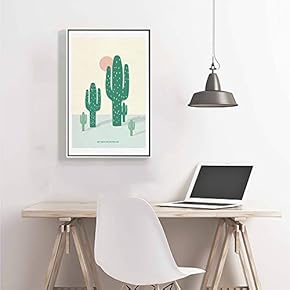 Framed Canvas Home Artwork Decoration Nordic Style Plants Canvas Wall Art for Living Room, Bedroom - 16x24 inches