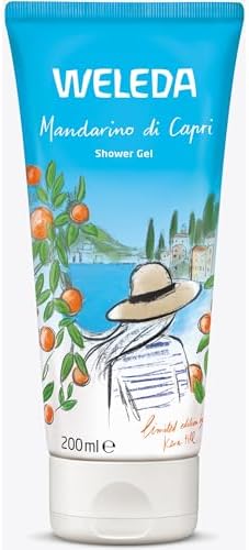Bio Mandarino di Capri Duschgel vegan - Naturkosmetik Limited Edition Unisex Dusche mit Mandarine/Rosmarin Duft - Natürliche Hautpflege Duschseife zur Gesicht & Körper Reinigung (1x 200ml)