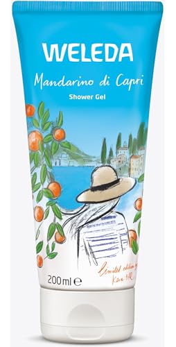 Bio Mandarino di Capri Duschgel vegan - Naturkosmetik Limited Edition Unisex Dusche mit Mandarine/Rosmarin Duft - Natürliche Hautpflege Duschseife zur Gesicht & Körper Reinigung (1x 200ml)